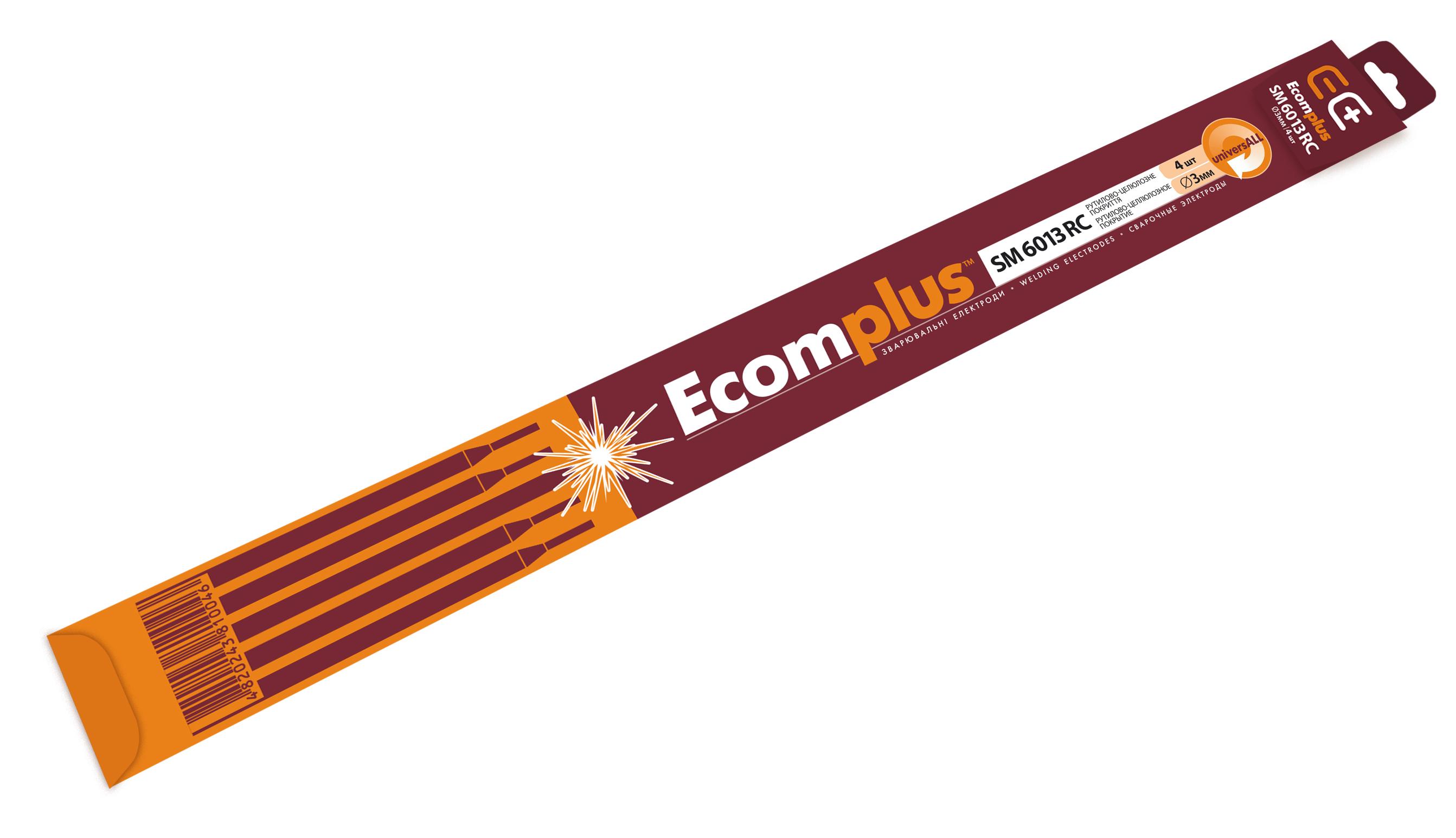 Комплект електродів EcomPlus SM 7014 R рутилові d 3 мм 1 кг та EcomPlus SM 6013 RC d 3 мм 4 шт. (350971452) - фото 2