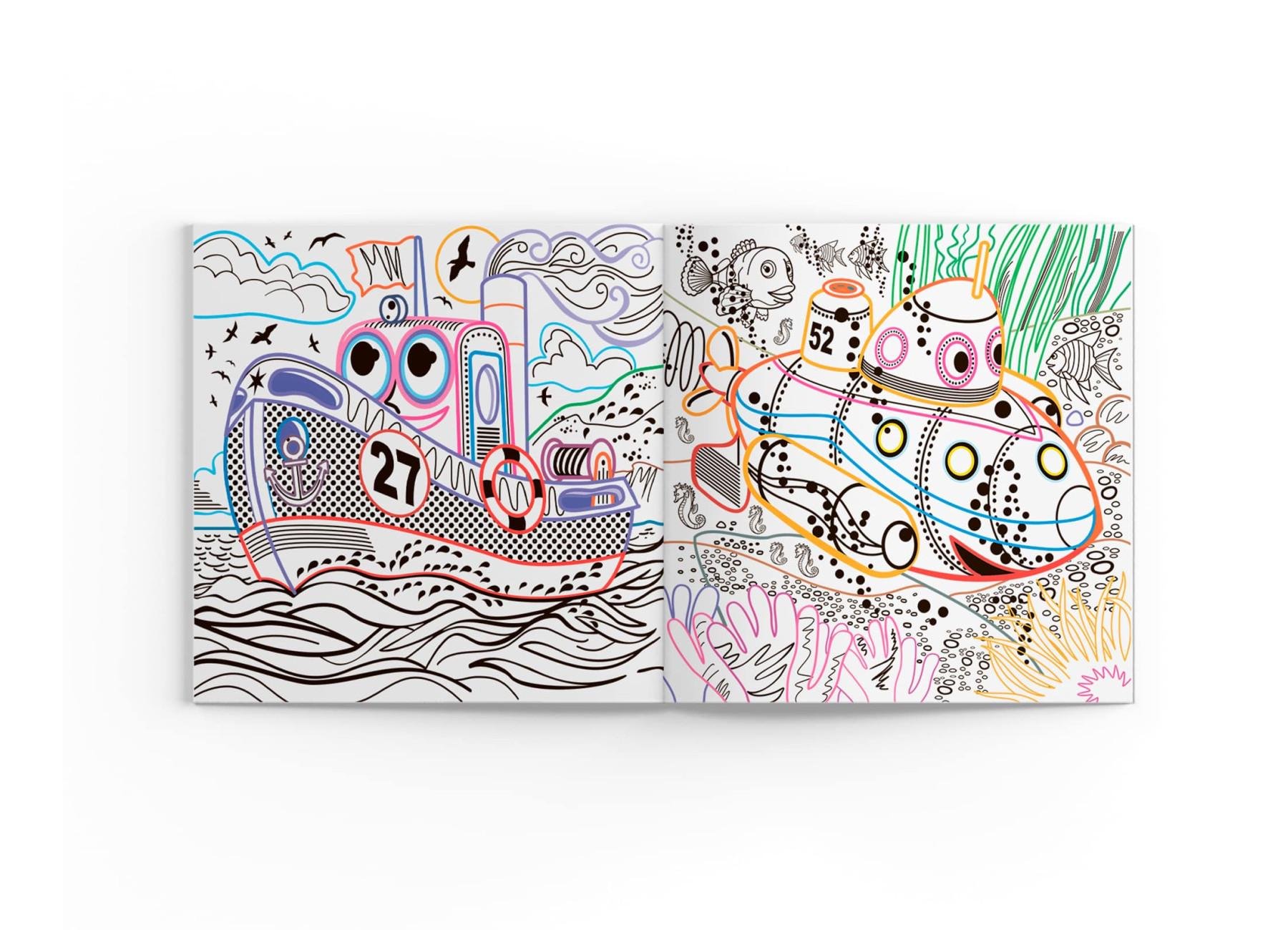 Чарівні розмальовки із секретними візерунками Crystal Book Кораблі F00027791 (9786175470688) - фото 4 Чарівні розмальовки із секретними візерунками Crystal Book Кораблі F00027791 (9786175470688) - фото 4