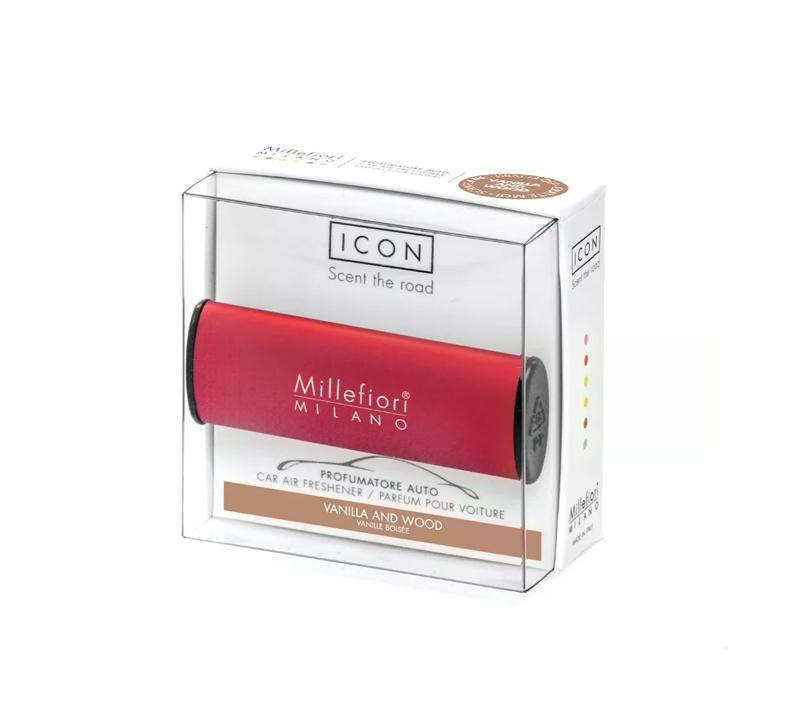 Ароматизатор автомобильный Millefiori Milano ICON Classic Red-Vanilla Wood (16CARRD2)