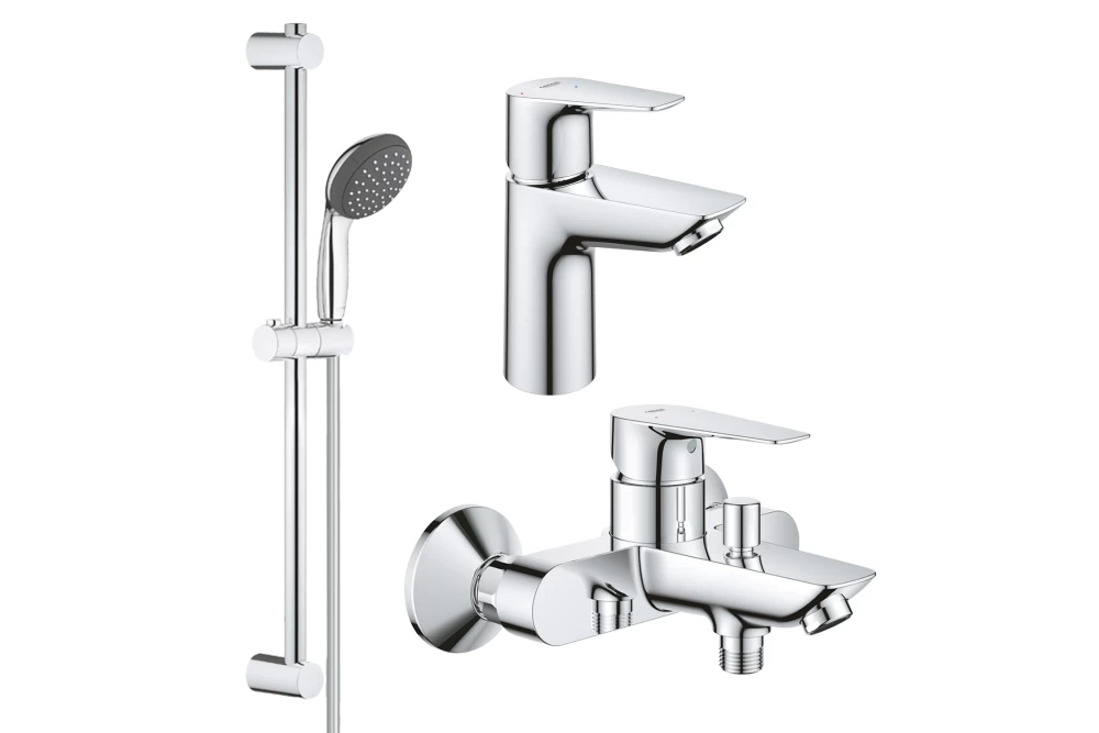 Набір змішувачів для ванної кімнати Grohe QuickFix StartEdge S-Size UA202501SE 3в1 (374081)