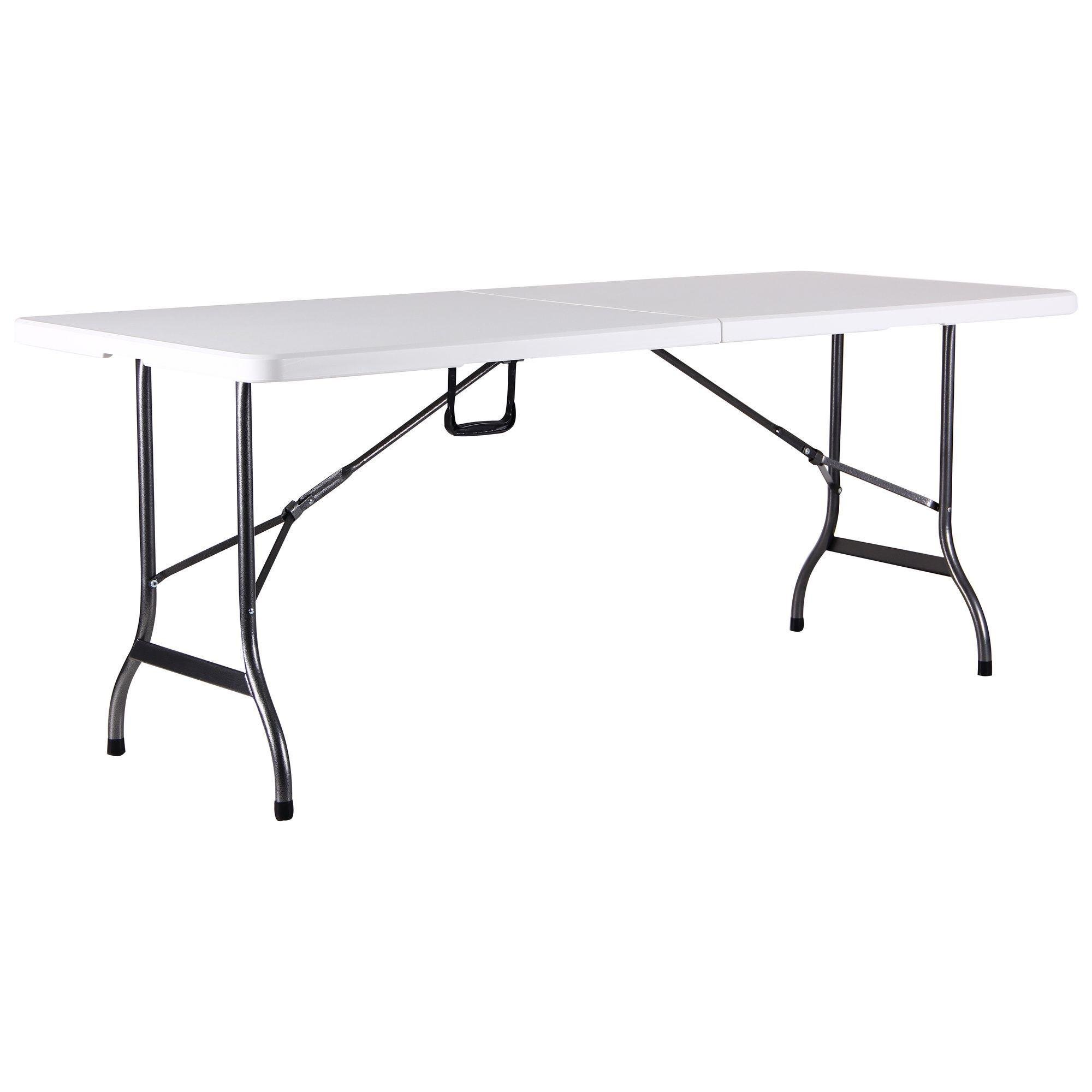 Стіл туристичний AMF Крайслер​​​​​​​ складаний 740х1800х750 мм Сірий/Білий