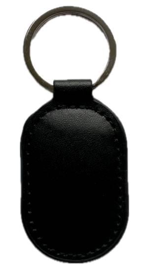 Брелок безконтактний ID Em-Marine 125 КГц EM-Leather овальний у шкіряному чохлі Чорний
