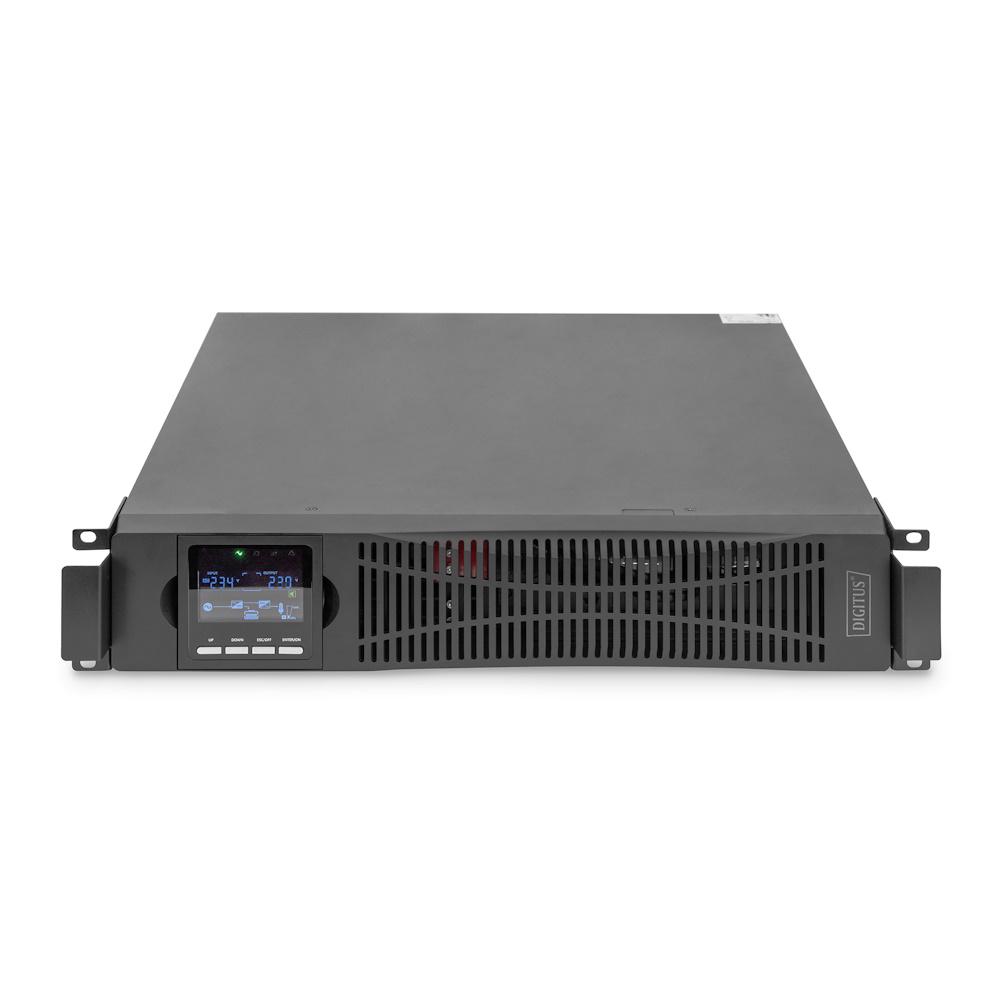 Источник бесперебойного питания Digitus OnLine 3000VA/3000W LCD 8xC13 1xC19 RJ45 RS232 USB Rack/Tower - фото 3 Источник бесперебойного питания Digitus OnLine 3000VA/3000W LCD 8xC13 1xC19 RJ45 RS232 USB Rack/Tower - фото 3