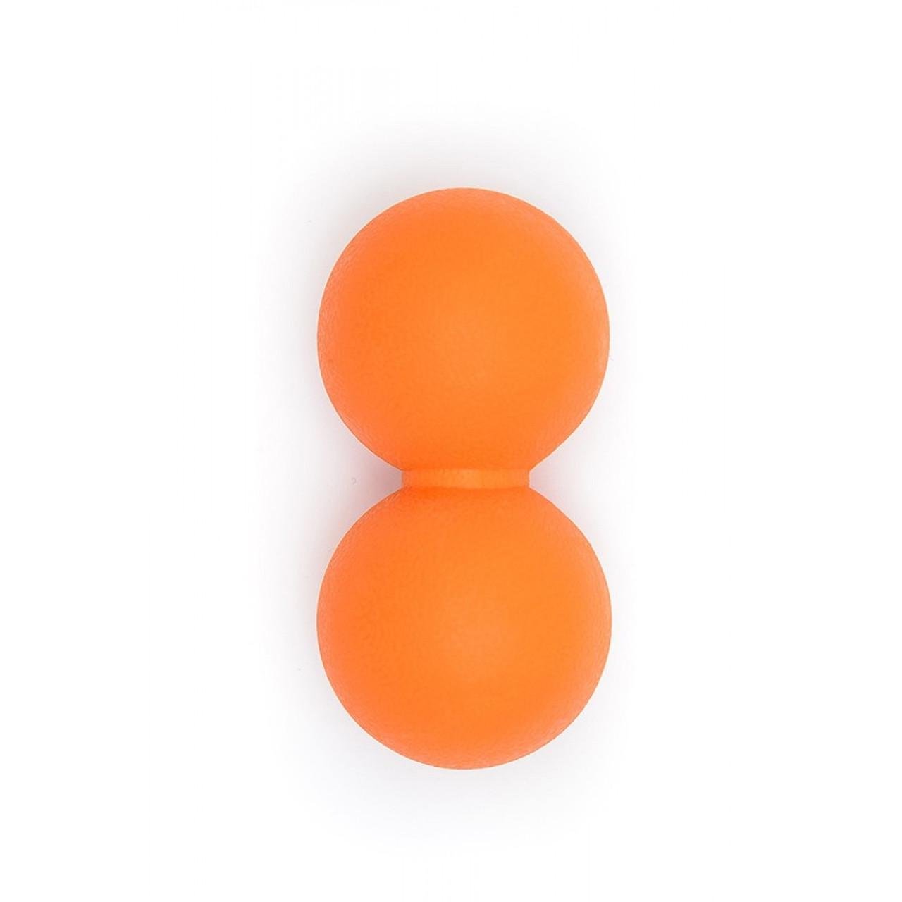 Массажный мячик двойной Ecofit MD1260 TPR 12х6,5 см до 90 кг Оранжевый (2900037152)