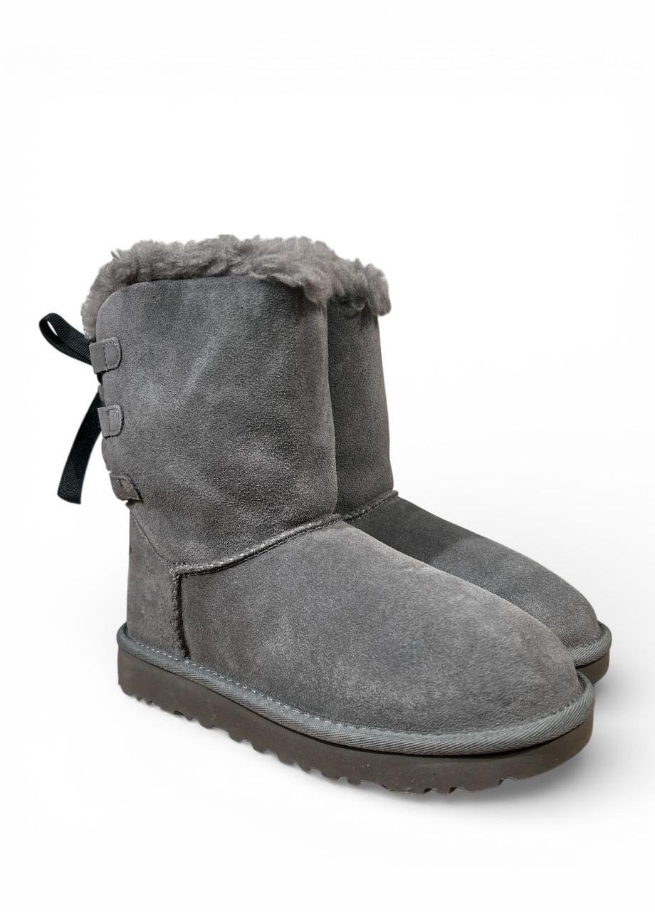 Угги женские UGG Bailey Bow II s/n 1110706 р. 36/US 5 22 см Серый (2865868048)