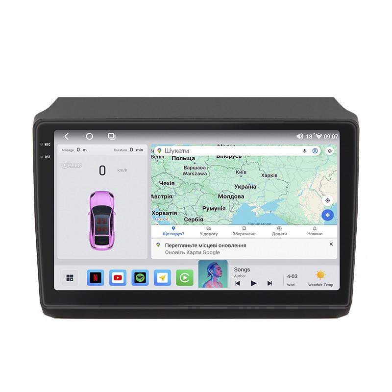 Автомагнитола штатная Lesko для Peugeot Boxer II Рестайлинг 2011- 4/64 QLED CarPlay 4G Wi-Fi GPS Prime 9" (22391892)