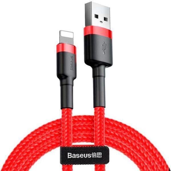 Кабель для быстрой зарядки BASEUS Cafule Cable USB to Lightning 2,4 A 0,5 м Red (CALKLF-A09)