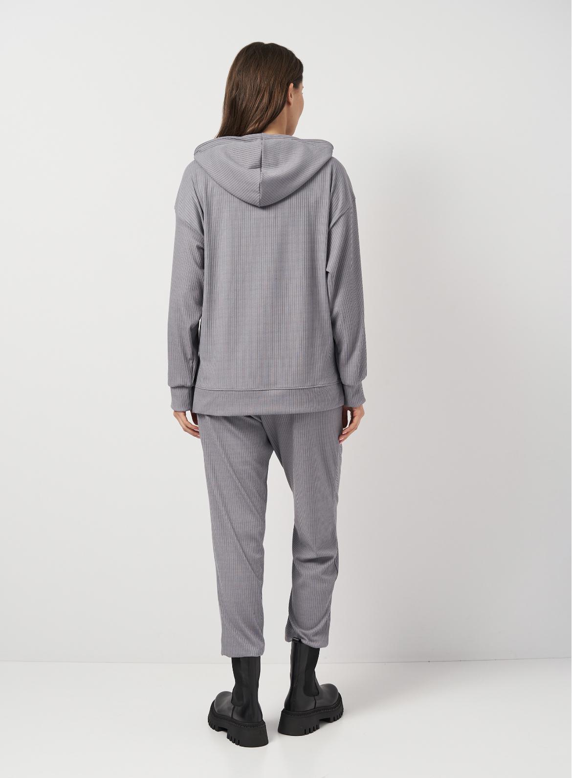 Костюм в рубчик женский Мари р. 56 Серый (2285640818) - фото 2 Костюм в рубчик женский Мари р. 56 Серый (2285640818) - фото 2