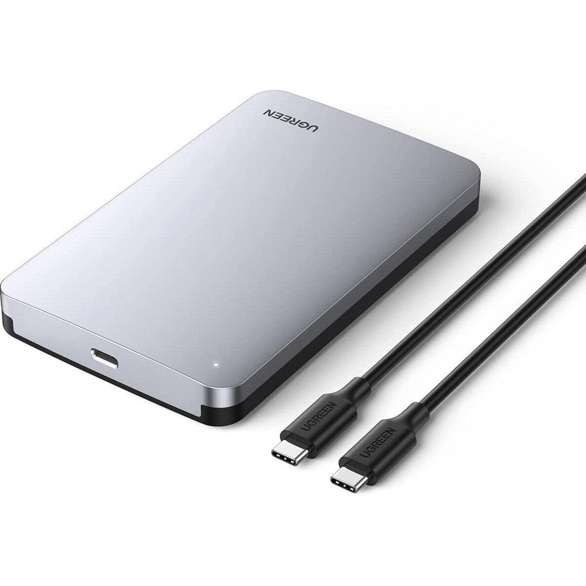 Карман внешний UGREEN CM300 External Hard Drive Enclosure 2,5" SATA to USB 3.1 Grey (UGR-70499)