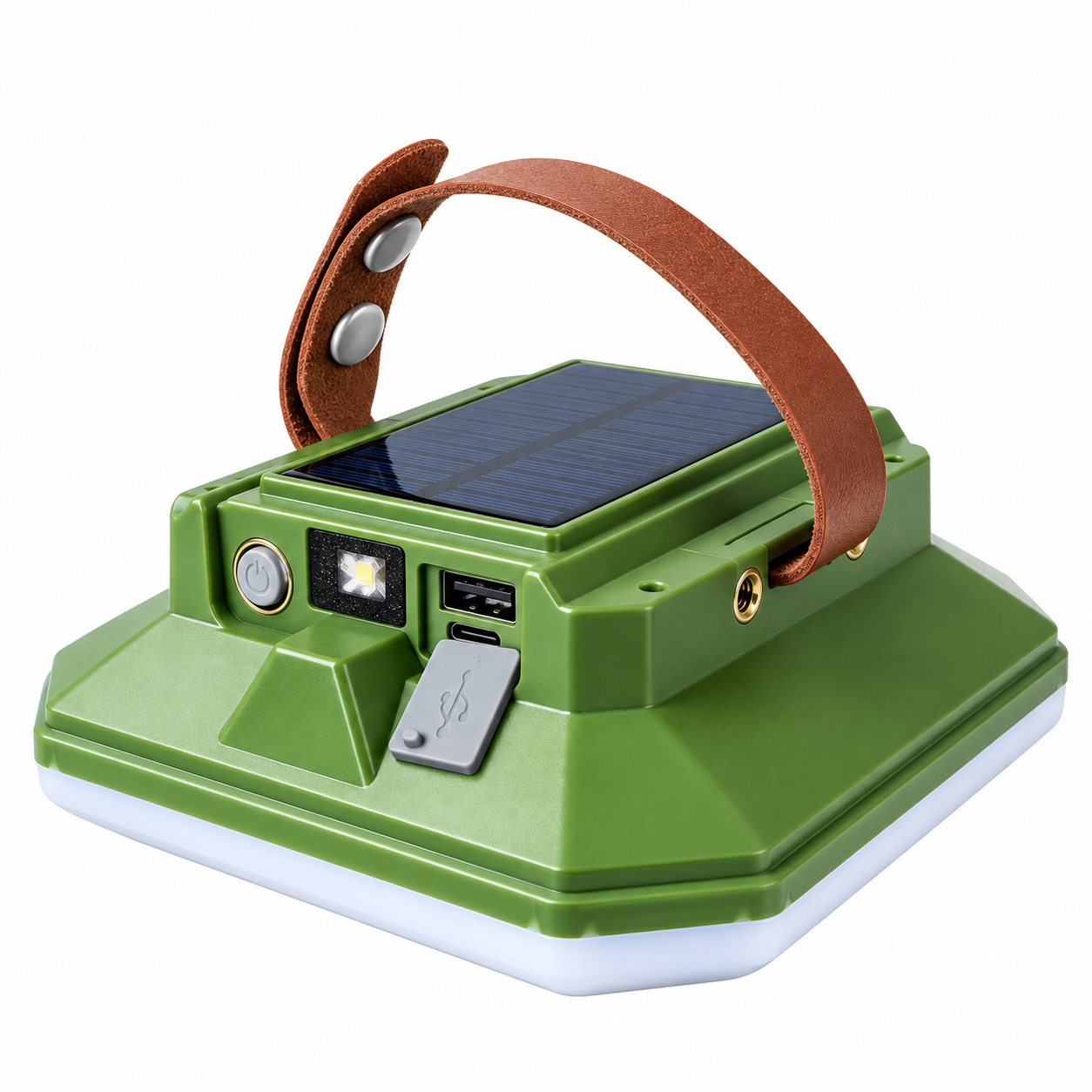 Фонарь кемпинговый Bailong JK-06 LED солнечная панель Power Bank Type-C Черный (ML-06829)