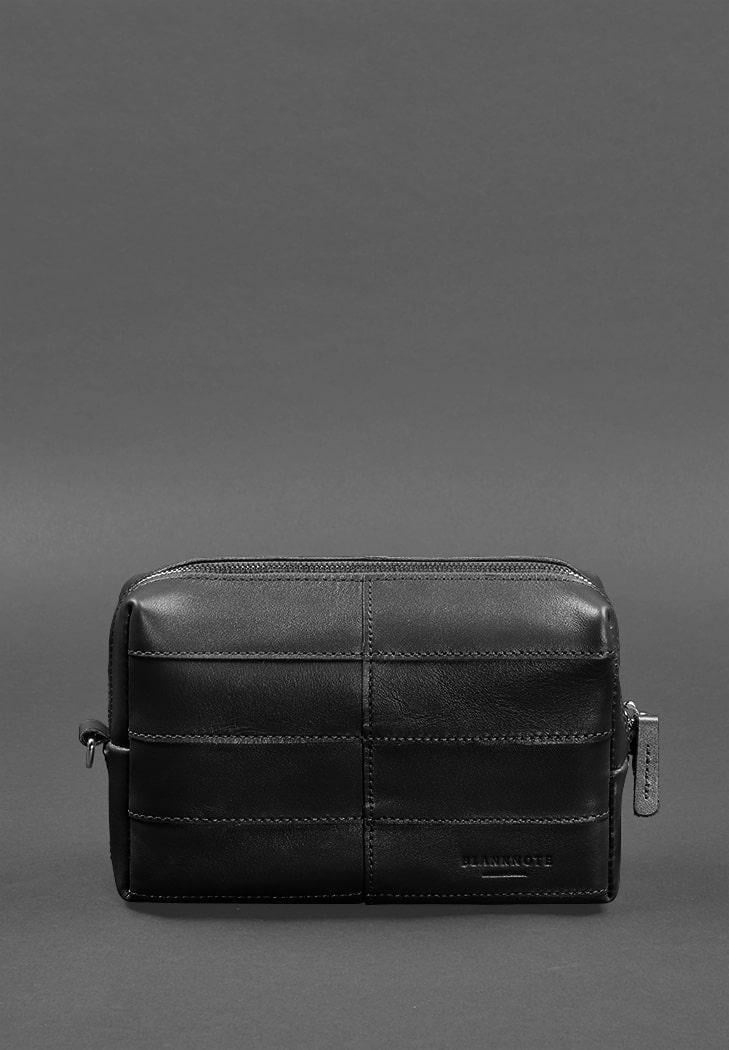Косметичка-несесер шкіряна 3.1 краст Чорний (A-027456)