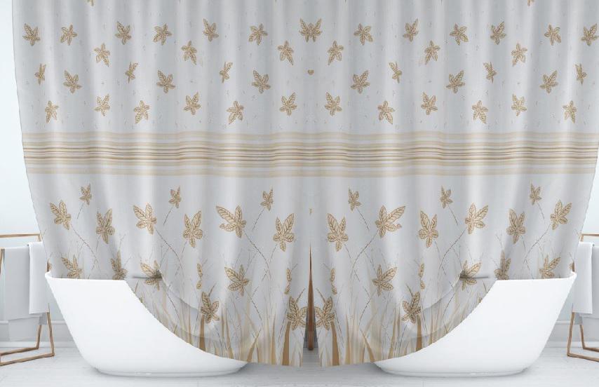 Штора для душа двойная текстильная Jackline 2 шт. 110x200 см (9918V2-2) - фото 1 Штора для душа двойная текстильная Jackline 2 шт. 110x200 см (9918V2-2) - фото 1