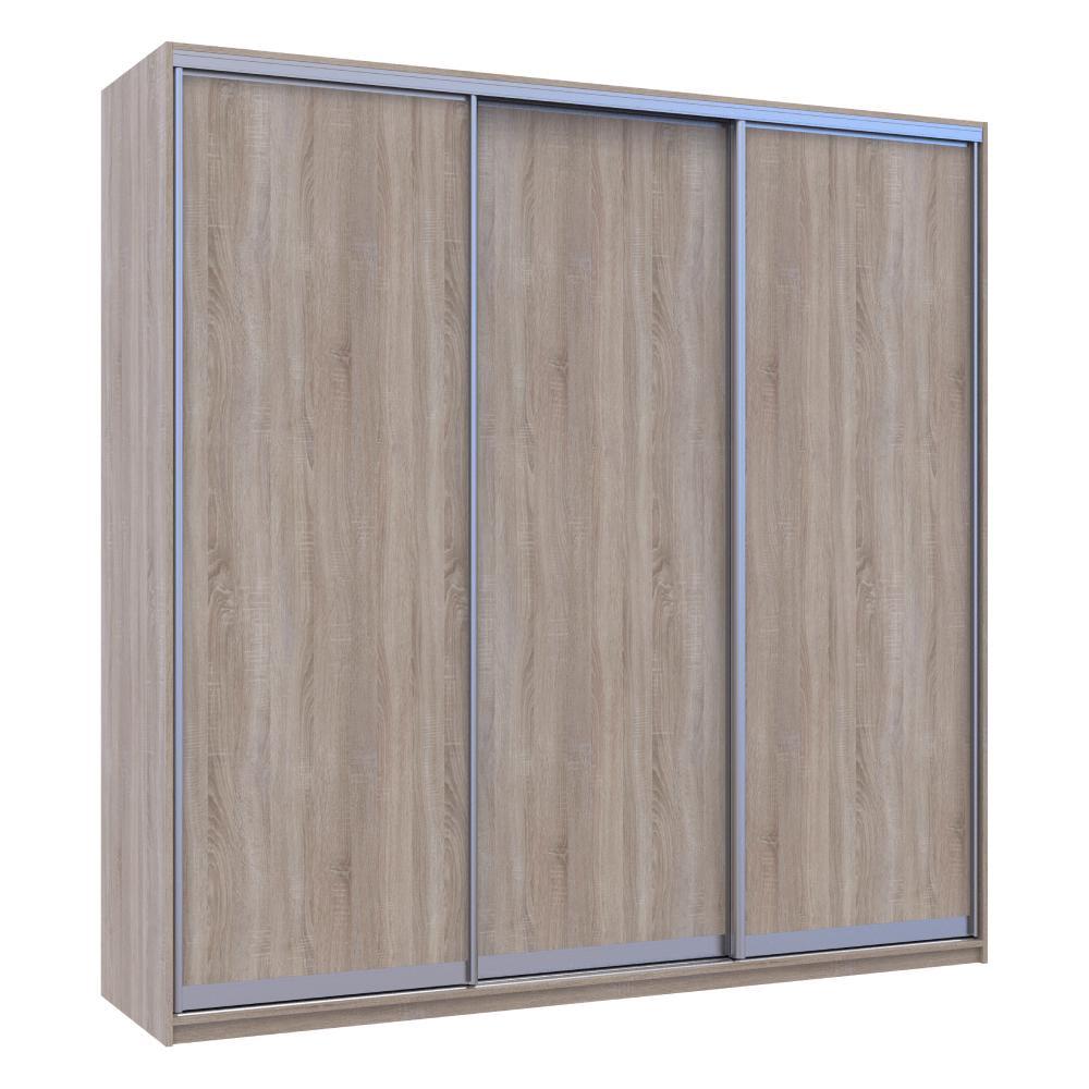 Шкаф-купе трехдверный Doros Сити Лайт 225х60х225 см Дуб сонома - фото 2 Шкаф-купе трехдверный Doros Сити Лайт 225х60х225 см Дуб сонома - фото 2