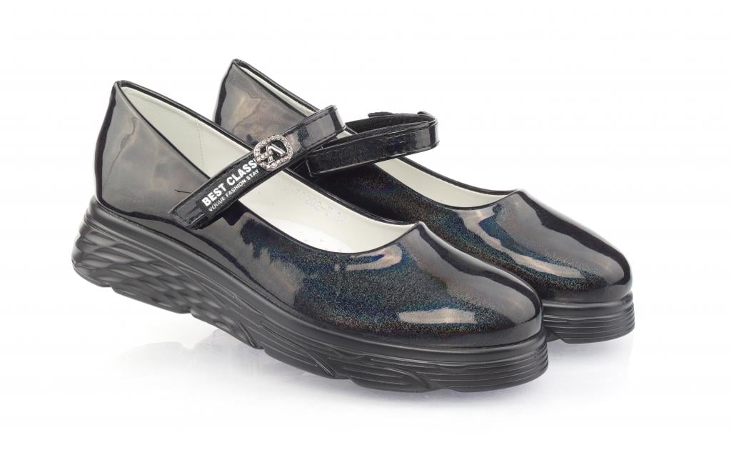 Туфли для девочек 0202 г. 36 Черный