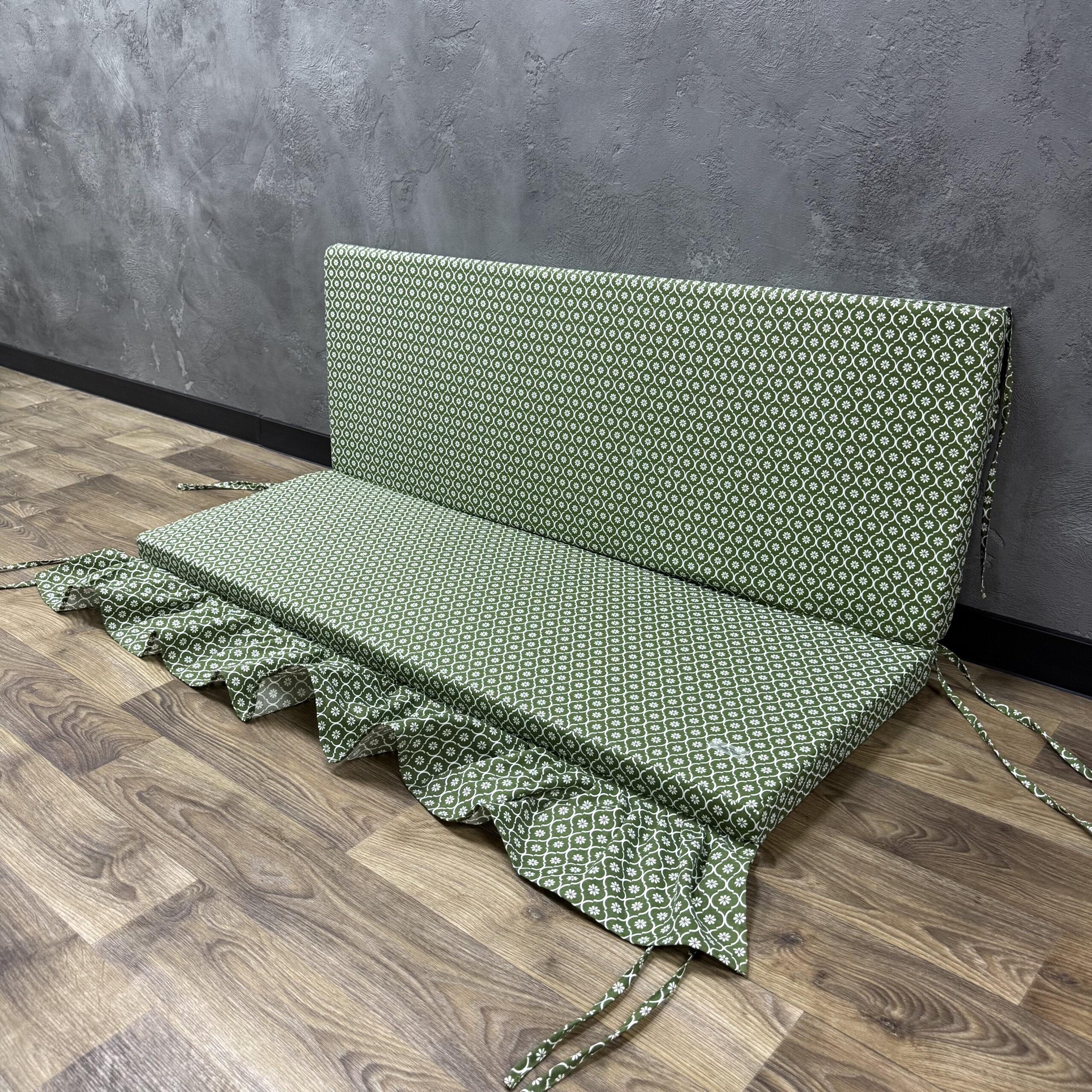 Матрас Comfort Home Miniature на поддоны/качели/каркасы/садовую мебель с рюшей панама 140х60х40х8 см