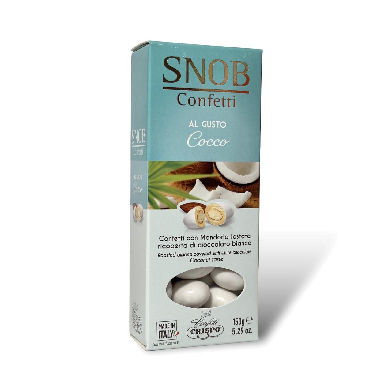 Драже с миндалем CRISPO со вкусом кокоса snob confetti gusto cocco 150г - фото 2