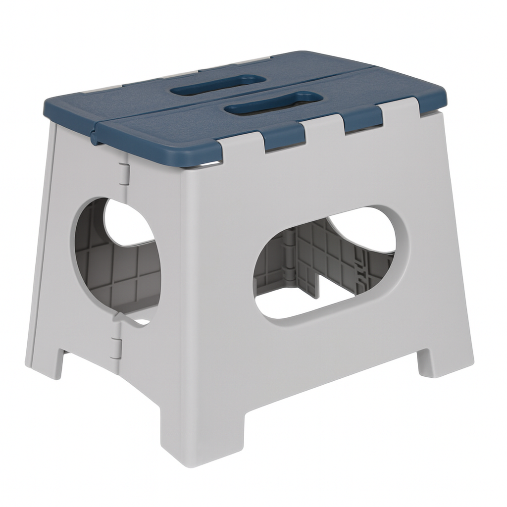 Стул-подставка складной R35100-M 36х31 см Серый с Темно-синим