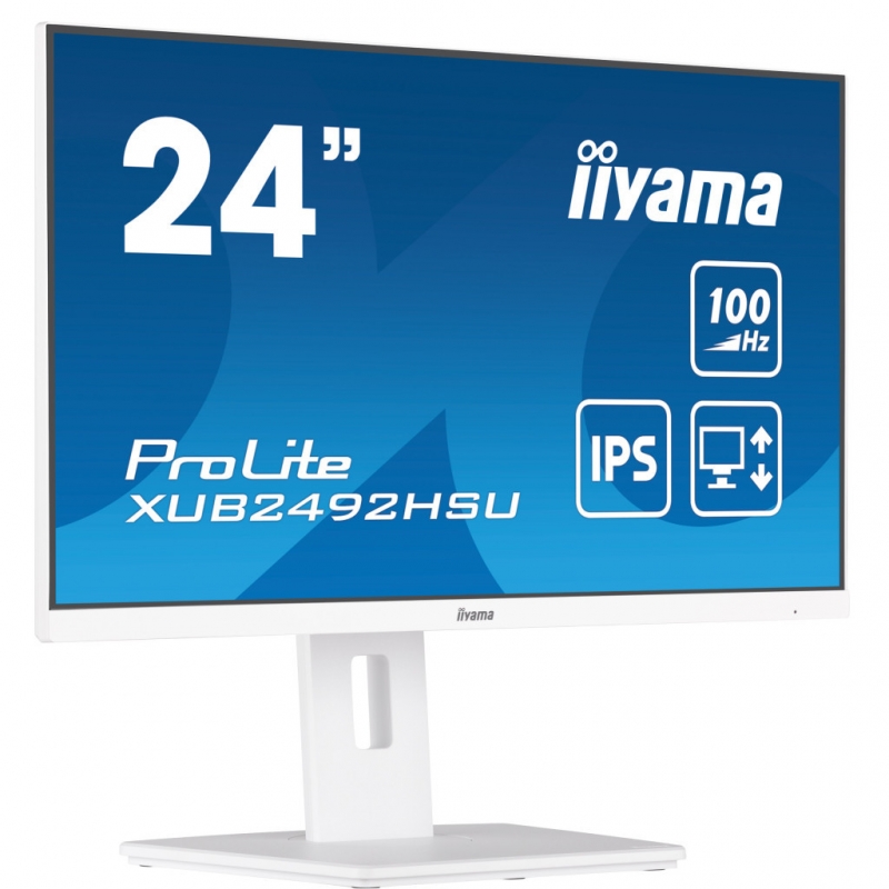 Монітор Iiyama XUB2492HSU-W6 безрамковий IPS 1920x1080 Full HD 24" (tf6496) - фото 4 Монітор Iiyama XUB2492HSU-W6 безрамковий IPS 1920x1080 Full HD 24" (tf6496) - фото 4