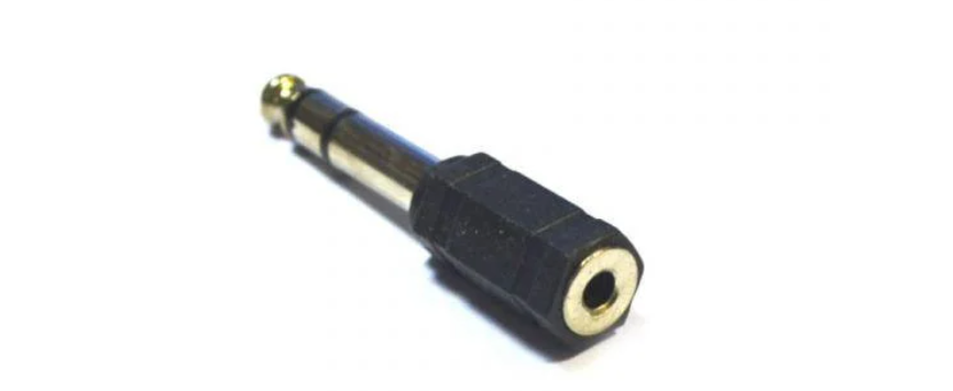 Переходник 3.5 mini jack мама на 6.3 jack папа (24014331) Переходник 3.5 mini jack мама на 6.3 jack папа (24014331)
