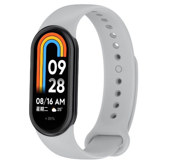 Ремінець CDK для Xiaomi Mi Smart Band 9 Silicone Sport Band Grey (015812) - фото 1