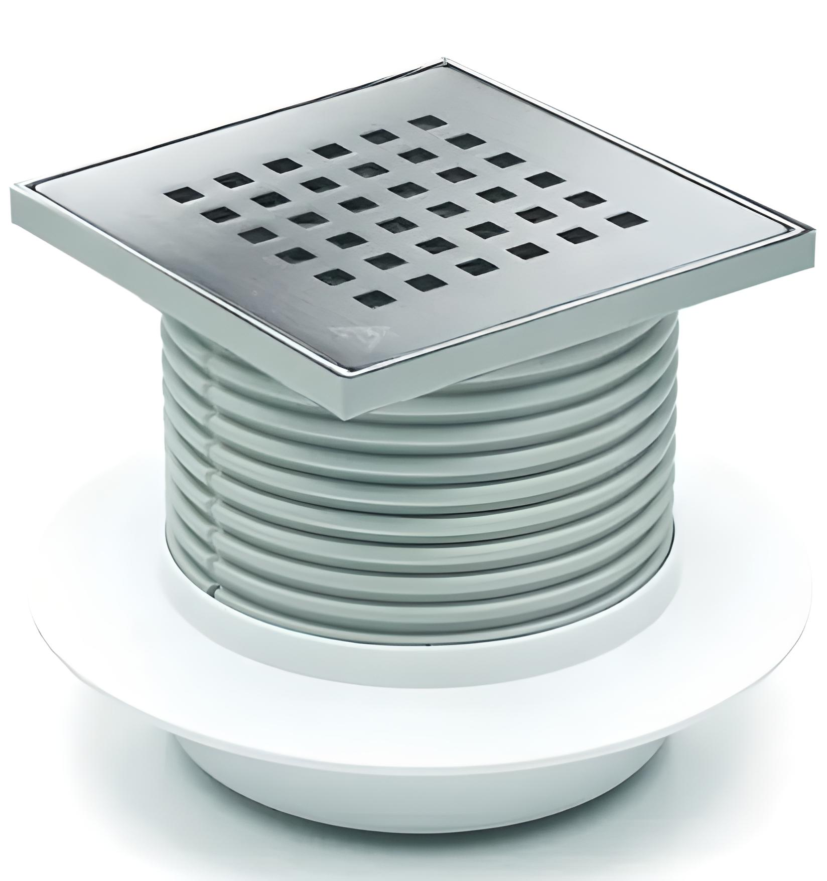 Трап MCH G 420 NL вертикальный гидрозакрыл/дизайнерская решетка G из нержавеющей стали 122х122х5 мм DN50 мм (13935290)