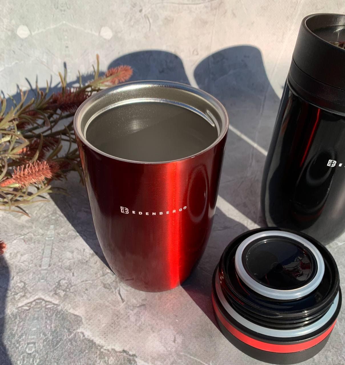 Термокухоль вакуумний 330 мл Edenberg EB-641 330 мл Червоний - фото 3