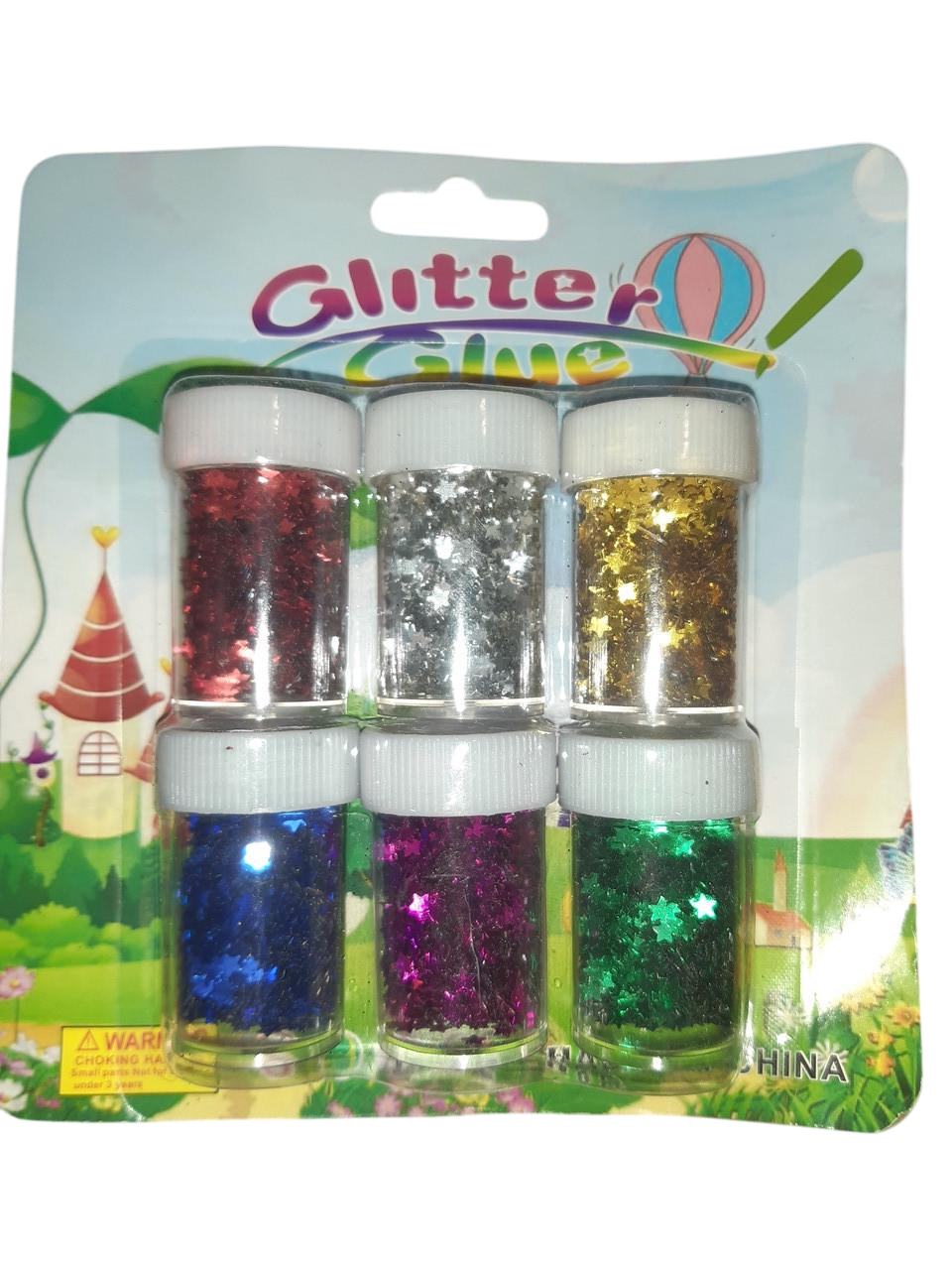 Конфетти звездочки 6 шт. 2 мм Разноцветный (41958)