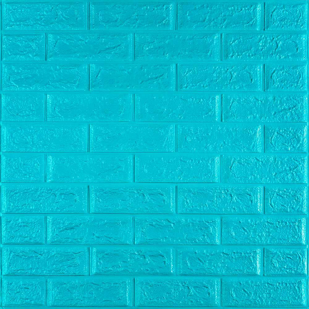 3D-панель самоклеющаяся Sticker Wall Бирюзовый кирпич 700х770х5 мм (Панель-2-5мм)