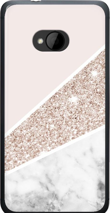 Чехол на HTC One M7 Пастельный мрамор (4342u-36-42517)