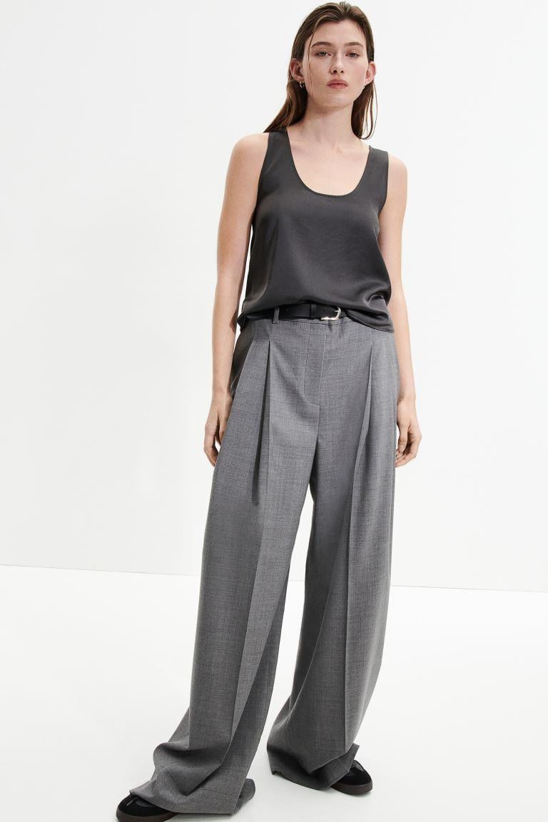 Топ женский H&M XS Серый (1204192П)