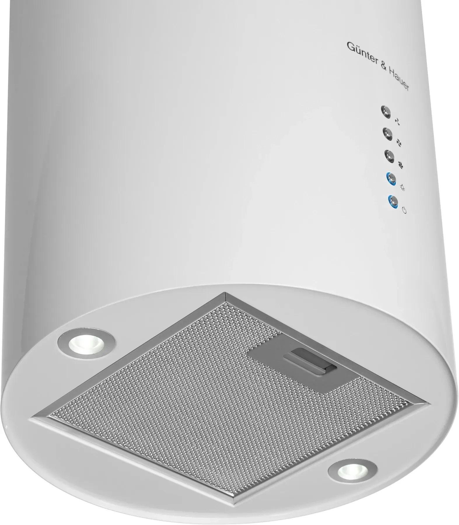 Витяжка острівна Gunter&Hauer MARGARETTE W LED 3 швидкості Білий - фото 3