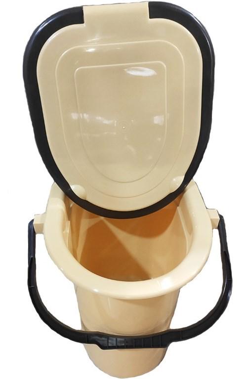 Ведро туалетное Бежевый (18457) - фото 2 Ведро туалетное Бежевый (18457) - фото 2