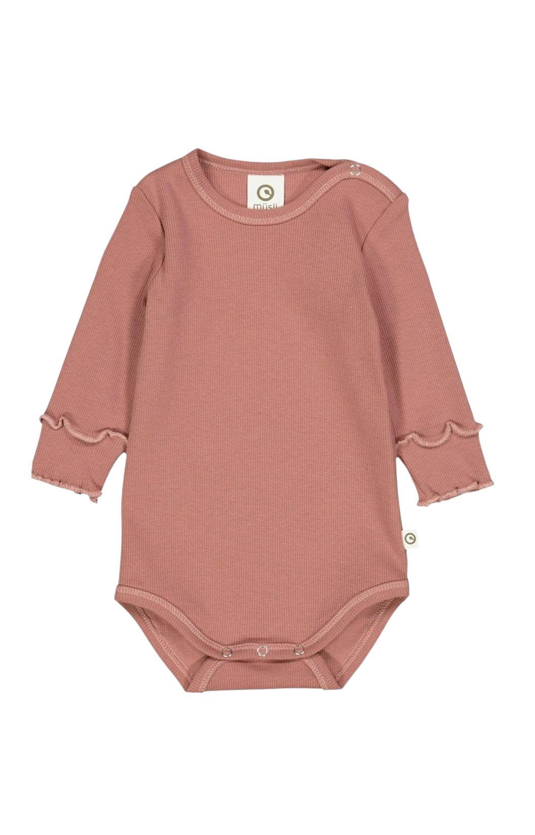 Боді дитяче для новонародженої дівчинки Green Cotton 80 см Кавовий (25111216A) Боді дитяче для новонародженої дівчинки Green Cotton 80 см Кавовий (25111216A)