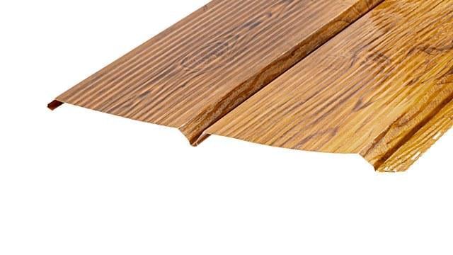 Сайдинг металлический 3Д 1 370х1000 мм под доску сторонний Золотой дуб - фото 2 Сайдинг металлический 3Д 1 370х1000 мм под доску сторонний Золотой дуб - фото 2