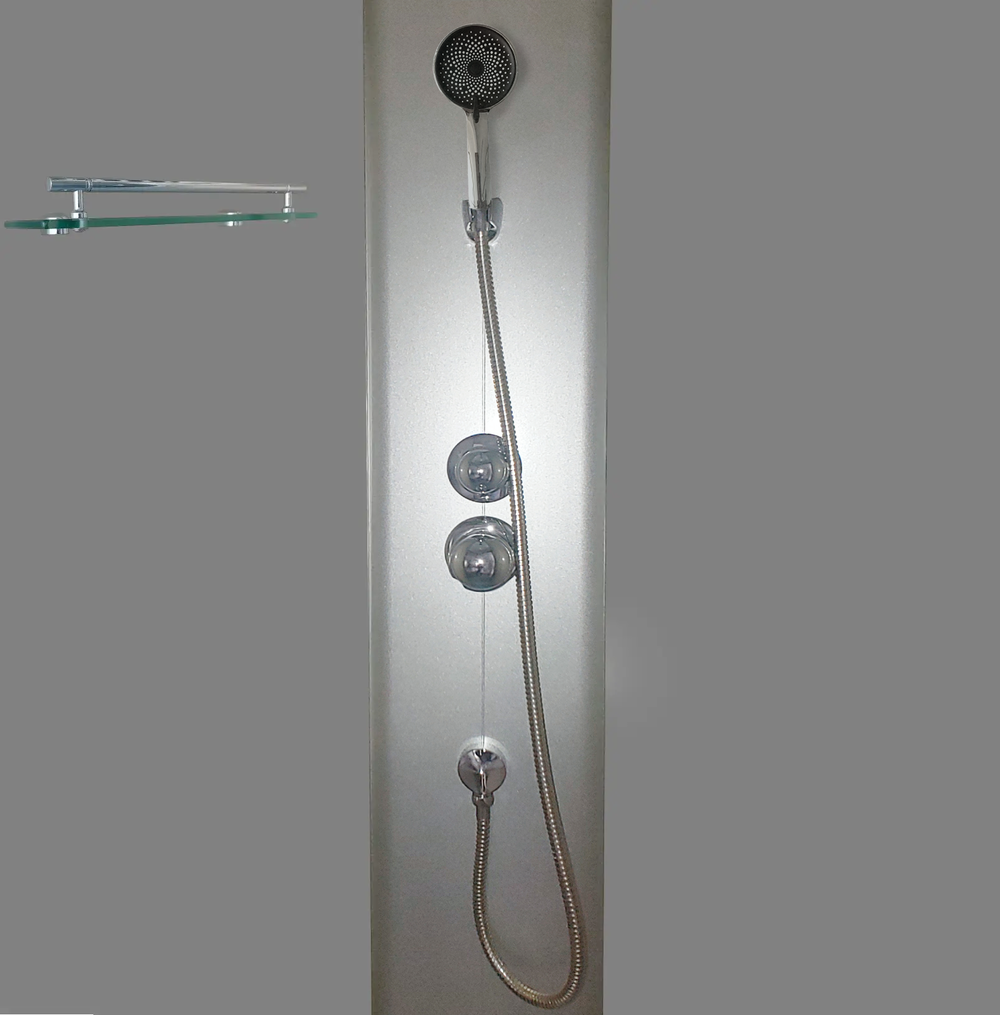 Бокс душевой MIXXUS STRONG SB01-90x90x215-FB без гидромассажа с высоким поддоном Satin (MI6884) - фото 2 Бокс душевой MIXXUS STRONG SB01-90x90x215-FB без гидромассажа с высоким поддоном Satin (MI6884) - фото 2