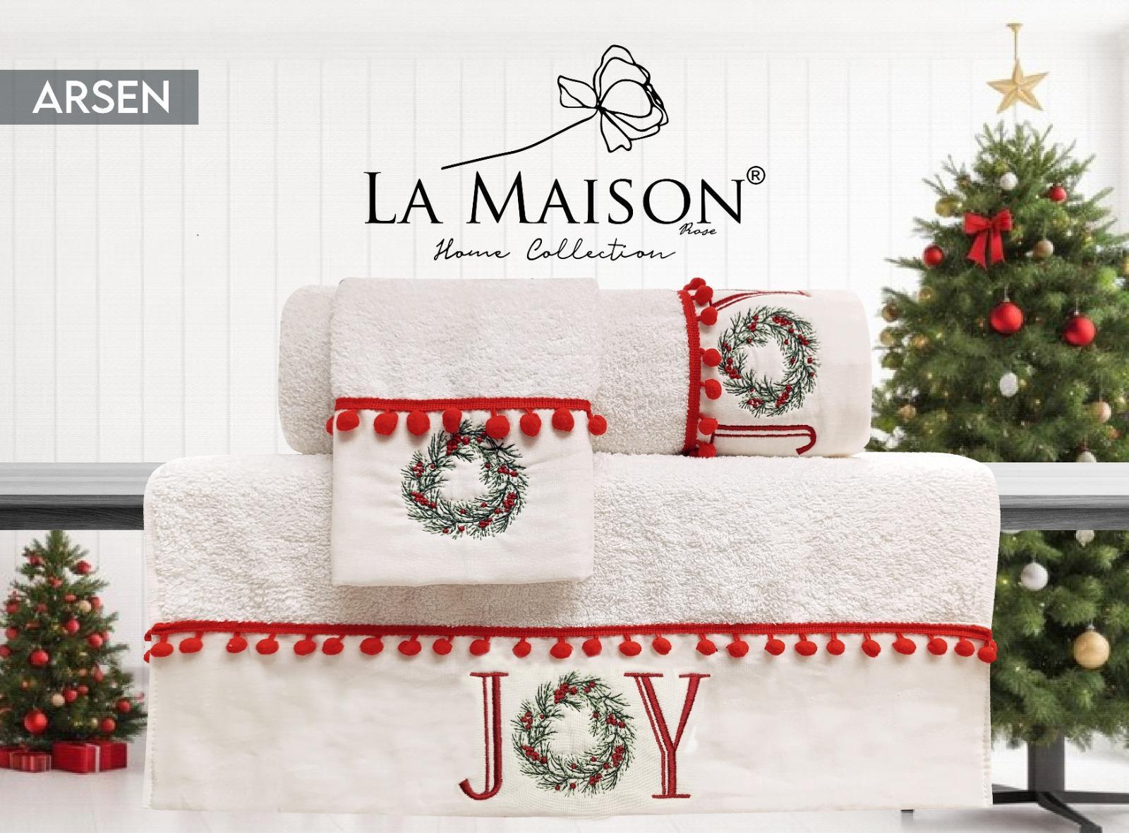 Подарунковий набір рушників La Maison d'Armorine 3 шт. Arsen (29658345) - фото 3 Подарунковий набір рушників La Maison d'Armorine 3 шт. Arsen (29658345) - фото 3