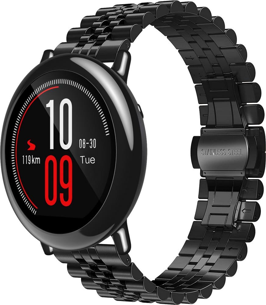 Браслет металевий Stech для Amazfit Pace Black (25258-2B)