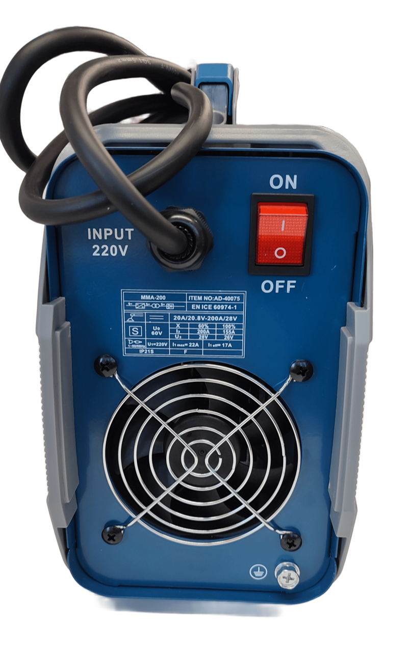Інвертор зварювальний ADEGSO AD-40075 200 А 1.6-5.0 мм (29739393) - фото 4 Інвертор зварювальний ADEGSO AD-40075 200 А 1.6-5.0 мм (29739393) - фото 4