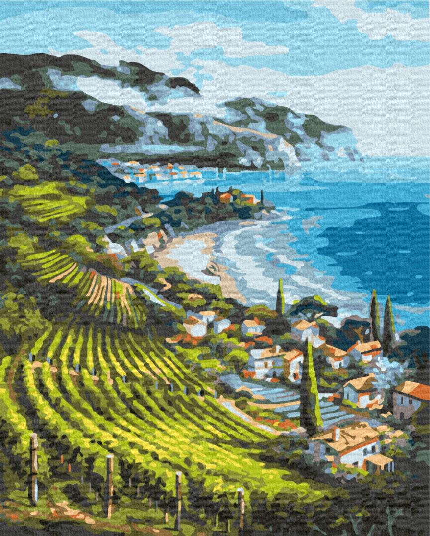 Картина за номерами Brushme Приморське селище 48x60 см (BS4960L)