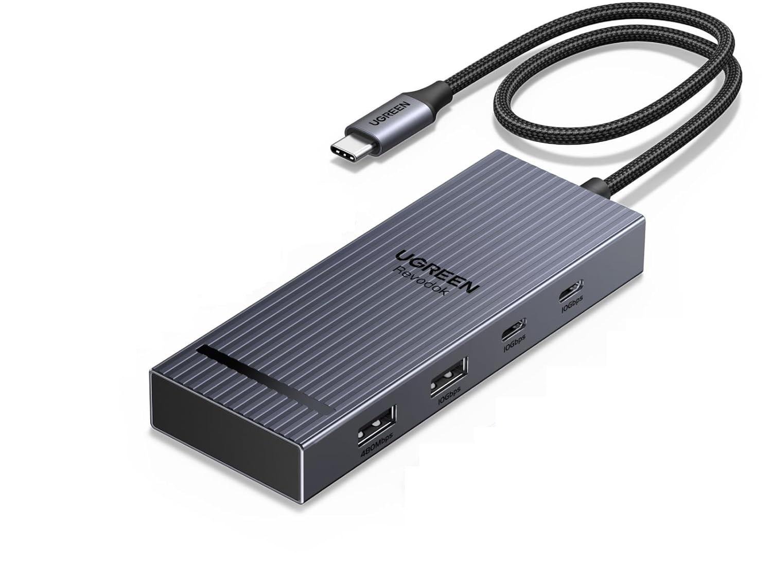 Концентратор UGREEN 8в1 Revodok Pro с HDMI 4K при 60 Гц/10 Гбит/с SD/TF со скоростью 170 МБ/с 100 Вт Grey (75027) Концентратор UGREEN 8в1 Revodok Pro с HDMI 4K при 60 Гц/10 Гбит/с SD/TF со скоростью 170 МБ/с 100 Вт Grey (75027)