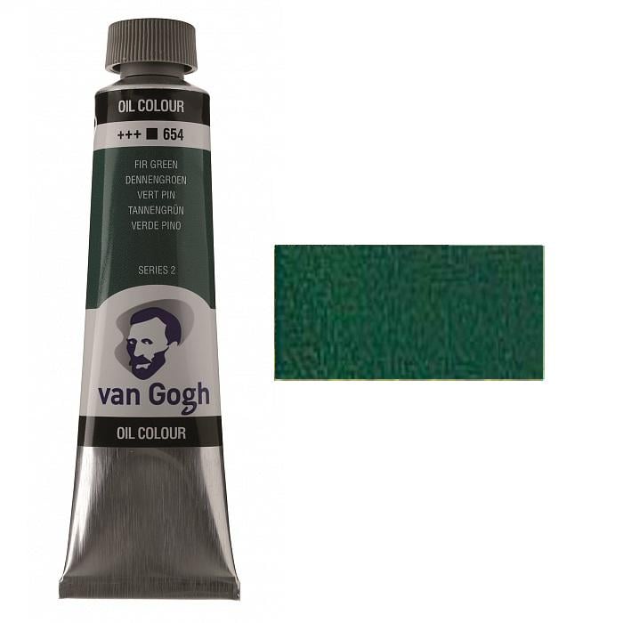Масляная краска Van Gogh туба 40 мл 654 Пихтовый зеленый (02056543)