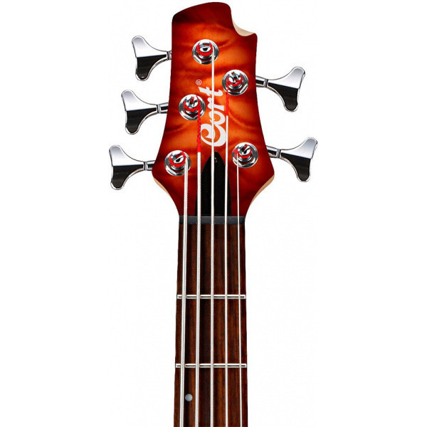 Бас-гитара Cort Action DLX V Plus Cherry Red Sunburst - фото 2