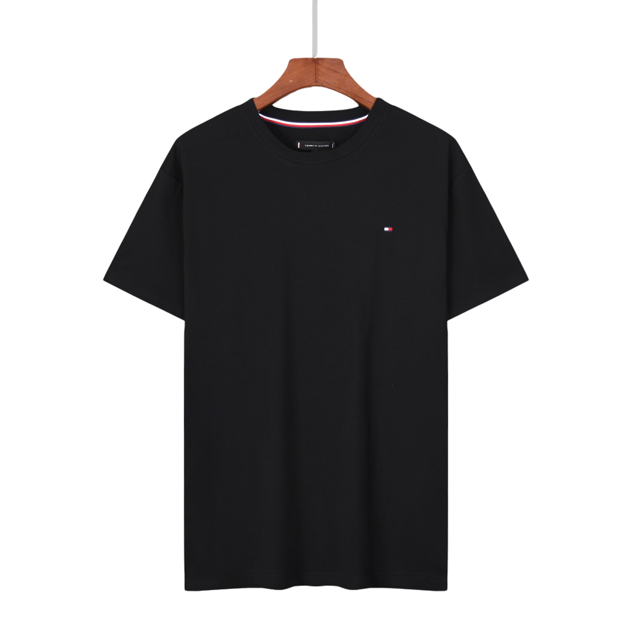 Футболка мужская в стиле Tommy Hilfiger Essential T-Shirt M Черный (TH12002.4M) Футболка мужская в стиле Tommy Hilfiger Essential T-Shirt M Черный (TH12002.4M)