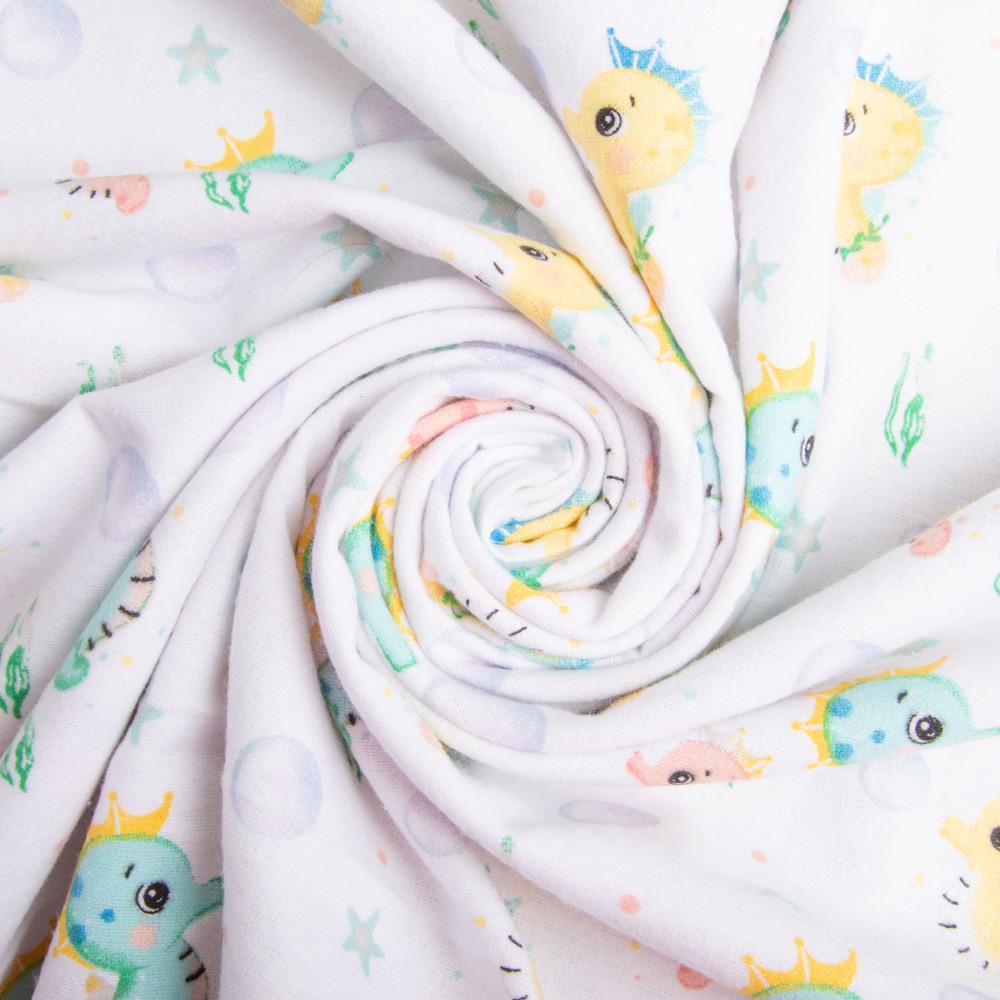 Ткань фланель хлопок детский принт 180 см 155 гр/м2 10-0667 Разноцветный