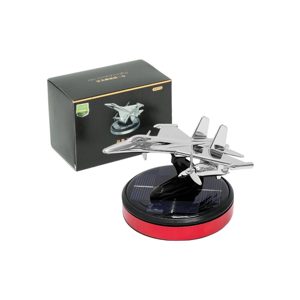 Ароматизатор автомобильный Самолет-истребитель на солнечной батарее Red (4714-Leader) - фото 3 Ароматизатор автомобильный Самолет-истребитель на солнечной батарее Red (4714-Leader) - фото 3
