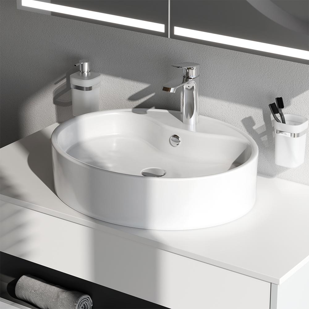 Умивальник накладний AM.PM Func MFAWCC20561WG 560x450x140 мм Білий (195807) - фото 4