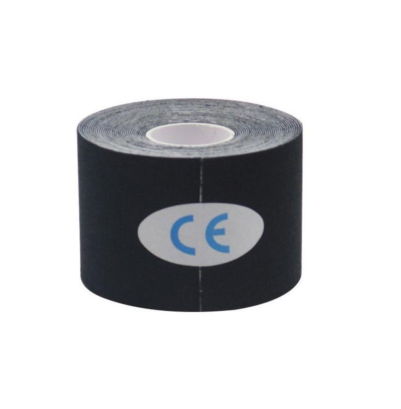 Кинезио тейп Kinesiology Tape 10 см х 5 м Черный (K000057)
