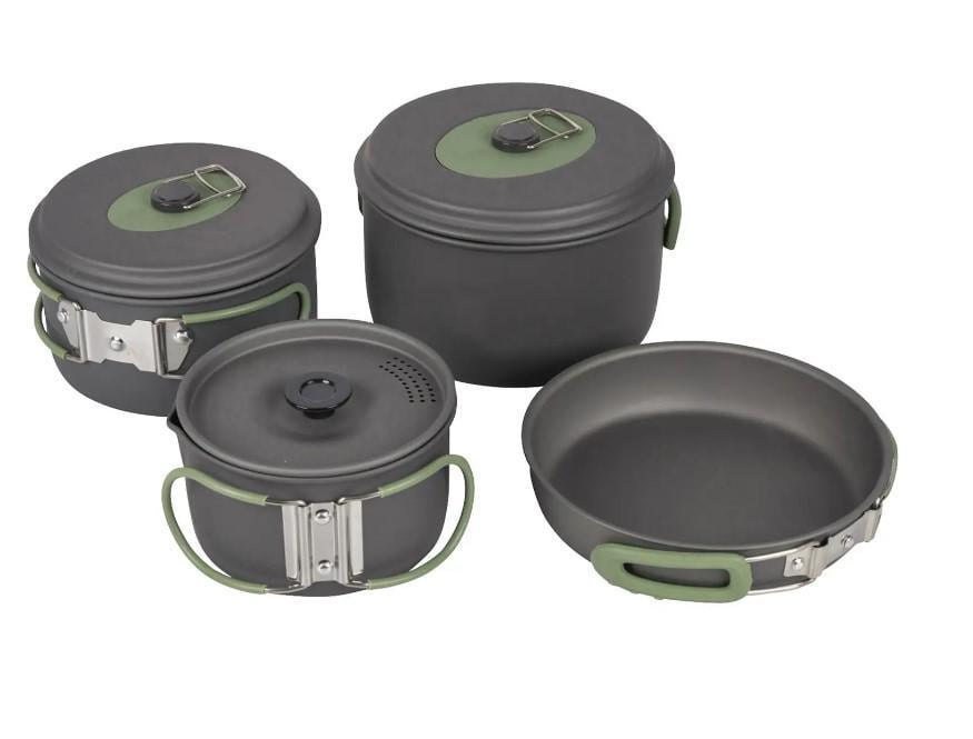Набір посуду Bo-Camp Explorer 4 Pieces 19 Hard Anodized Grey/Green (DAS302733) - фото 10 Набір посуду Bo-Camp Explorer 4 Pieces 19 Hard Anodized Grey/Green (DAS302733) - фото 10