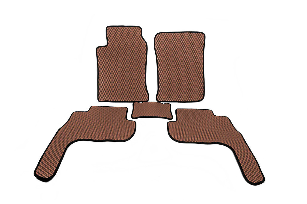 Автоковрики Digital Designs для Toyota Land Cruiser Prado 90 J9 1995-2008 г. 5 шт. Коричневый (2123746013)