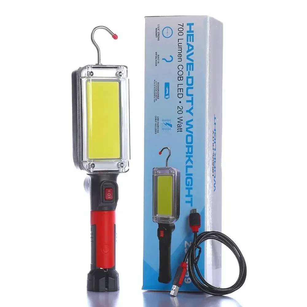 Фонарь аккумуляторный с магнитом BL ZJ-8859-B COB 2х18650 BATTERY USB CHARGE (7636)